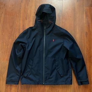 Polo Ralph Lauren Rain Jacket Shell, Navy Blue, M